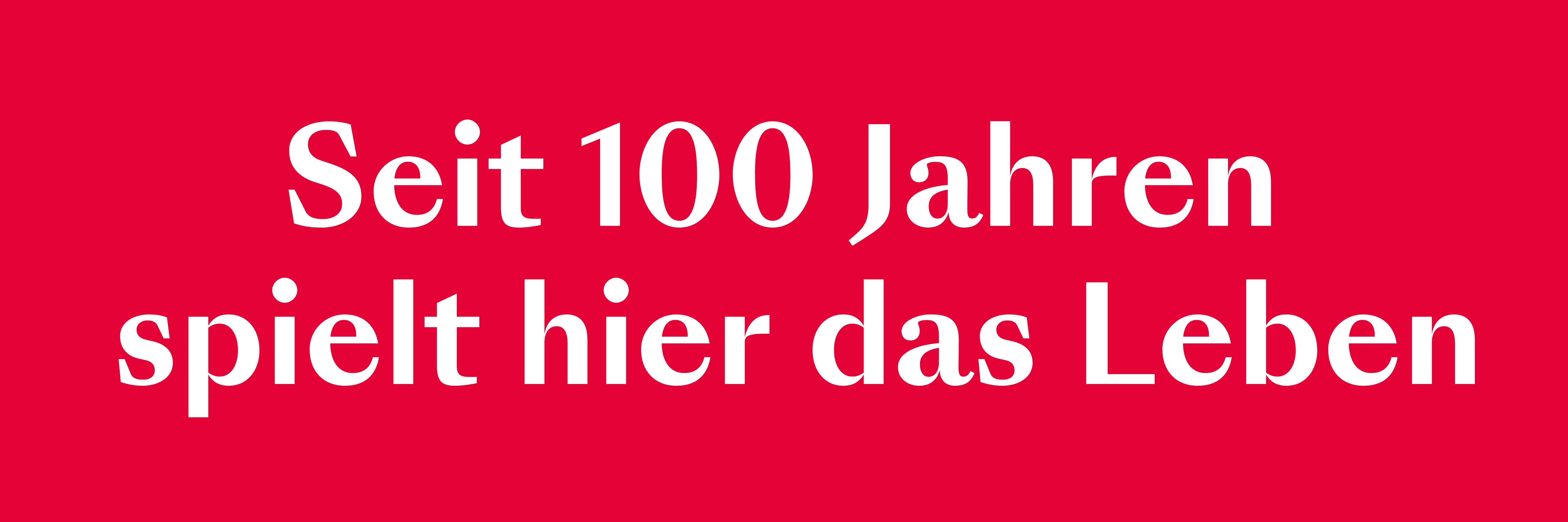 100 Jahre BÜHNE